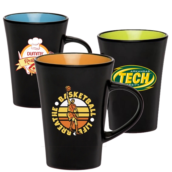 10 oz Tazo Coffee Mug w/ Custom Imprint & Matte Finish Mugs - Image 1