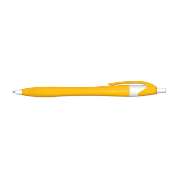 Retractable Ball Point Pen with Colored Barrel - Image 7