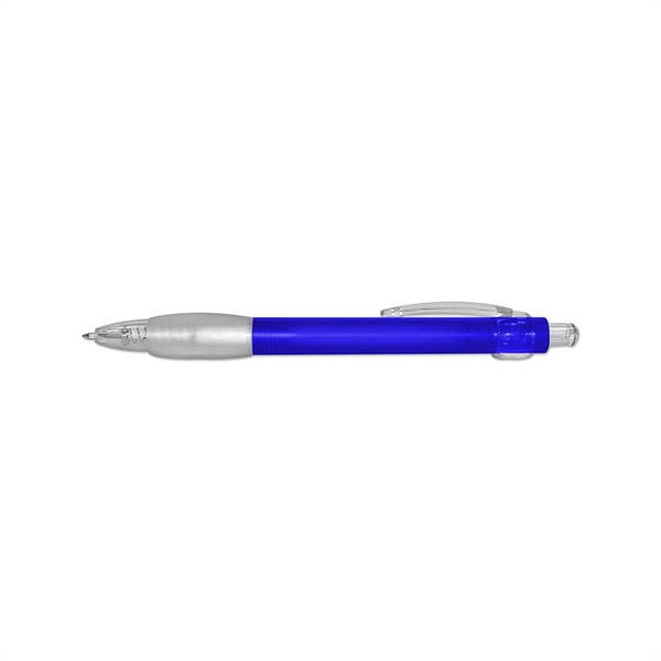 ICE Pen -Translucent Retractable Ball Point Pen Rubber Grip - Image 3