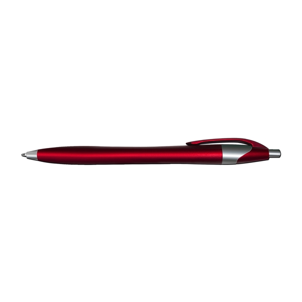 Silhouette Metallic Retractable Ballpoint Pen with Black Ink - Image 6