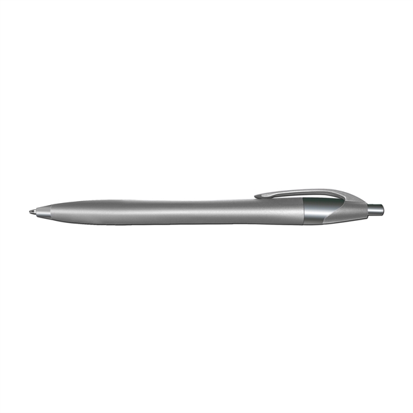 Silhouette Metallic Retractable Ballpoint Pen with Black Ink - Image 7