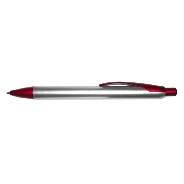 LUX RETRACTABLE BALL POINT PEN WITH SILVER BARREL - Image 6