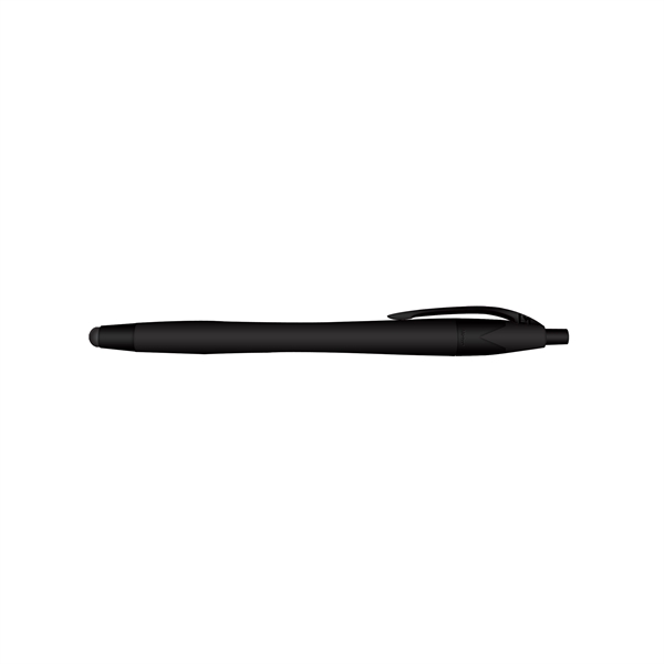 Rubberized Ball Point Pen and Stylus - Image 2