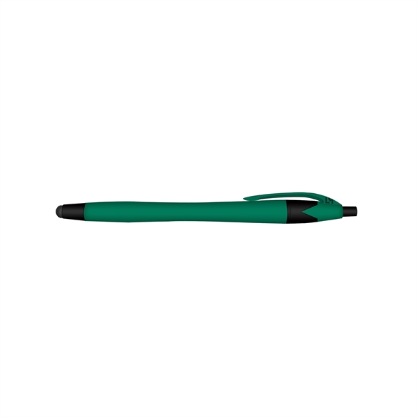 Rubberized Ball Point Pen and Stylus - Image 4