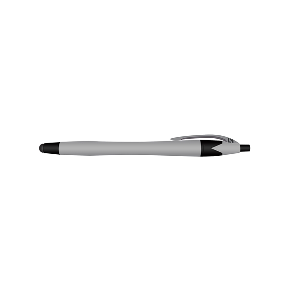 Rubberized Ball Point Pen and Stylus - Image 5