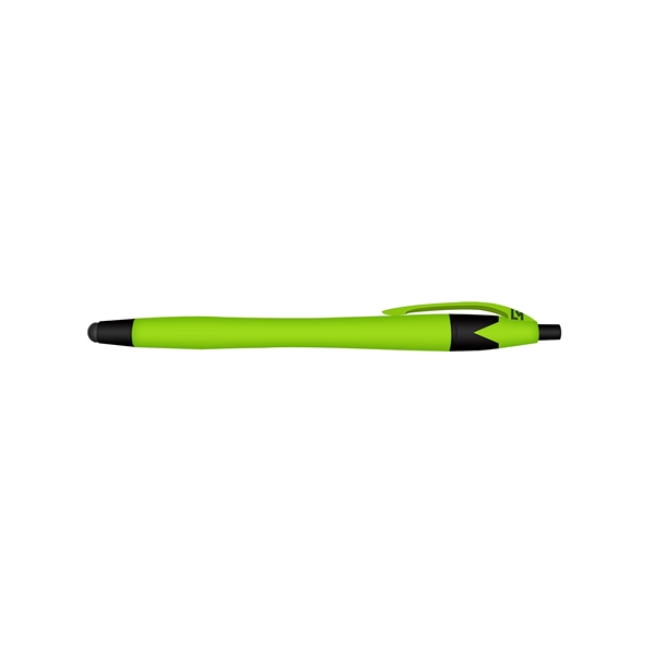 Rubberized Ball Point Pen and Stylus - Image 7