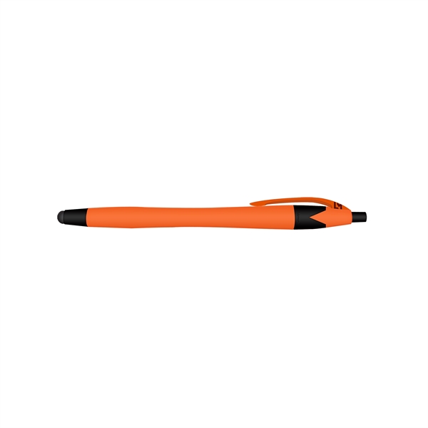 Rubberized Ball Point Pen and Stylus - Image 8