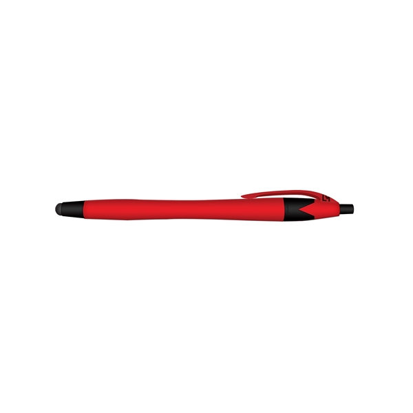 Rubberized Ball Point Pen and Stylus - Image 10