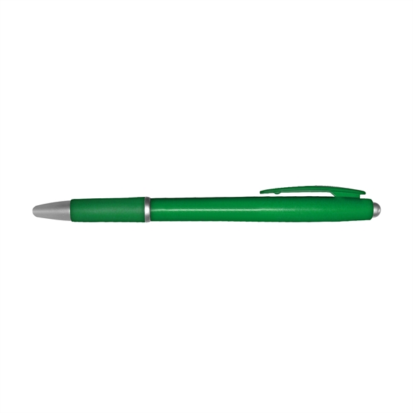 Executive Retractable Ballpoint Pen with Rubber Grip - Image 4