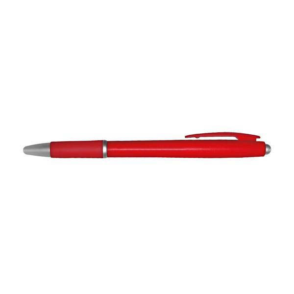 Executive Retractable Ballpoint Pen with Rubber Grip - Image 5