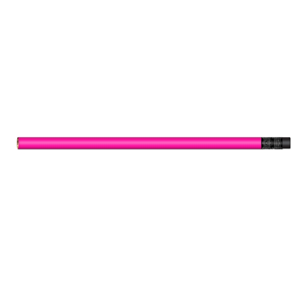 #2 HB Lead Pencil with Neon Colored Barrel & Black Eraser - Image 5
