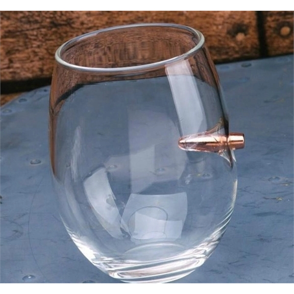 Wine Glass With Bullet - Image 1