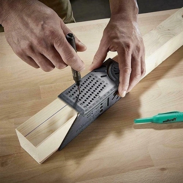Woodworking Ruler 3D Mitre Angle Measuring Gauge Square Tool - Image 3
