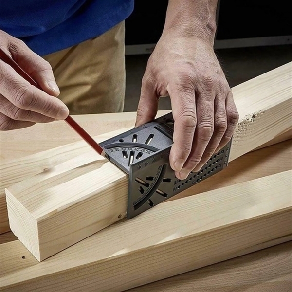Woodworking Ruler 3D Mitre Angle Measuring Gauge Square Tool - Image 6
