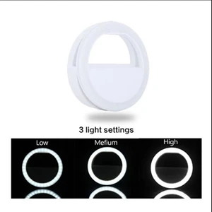 Phone Rechargable Selfie Round LED Ring Fill Light     