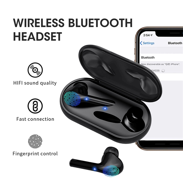 Touch Control Wireless Earbuds W/ Charging Case - Image 4