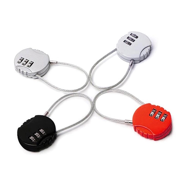 Cable Combination Password Padlock     - Image 1