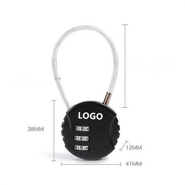 Cable Combination Password Padlock     - Image 2