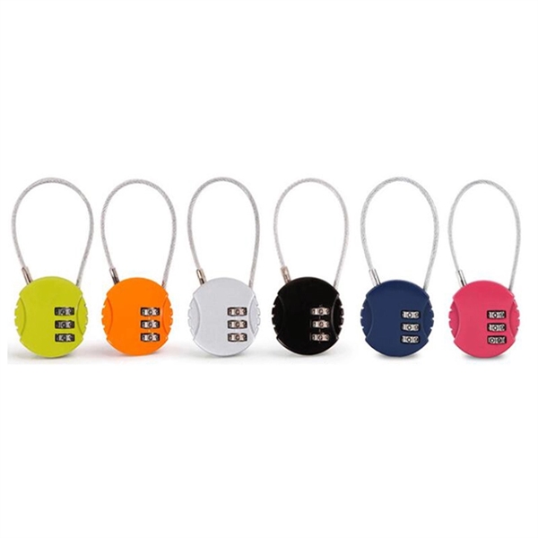 Cable Combination Password Padlock     - Image 3