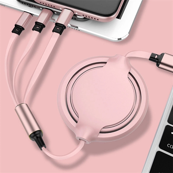 Multi USB Charging Cable  Retractable 3 in 1     - Image 2
