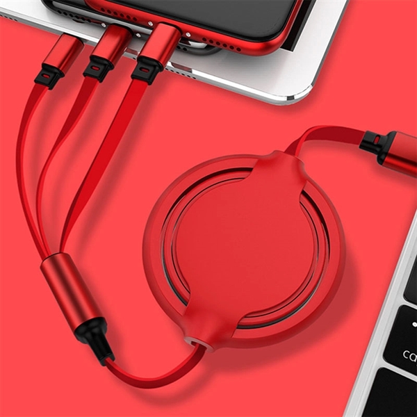 Multi USB Charging Cable  Retractable 3 in 1     - Image 4