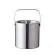 Double Wall Ice Bucket with Lid and Tongs - Image 5