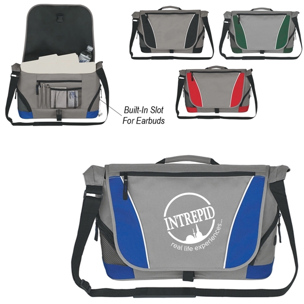 Messenger Bag with Buckle Closure