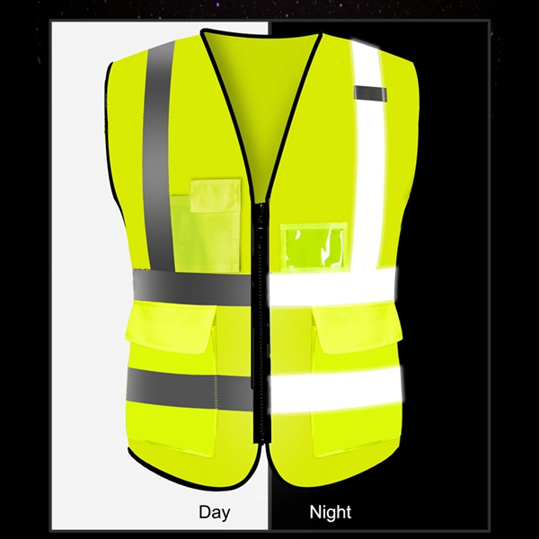 Adult Unisex Reflective Safety Vest - Image 2