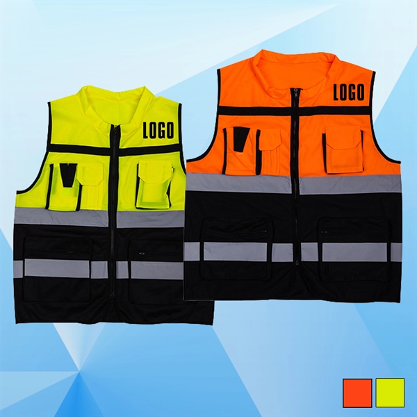Adult Unisex Reflective Safety Vest - Image 1