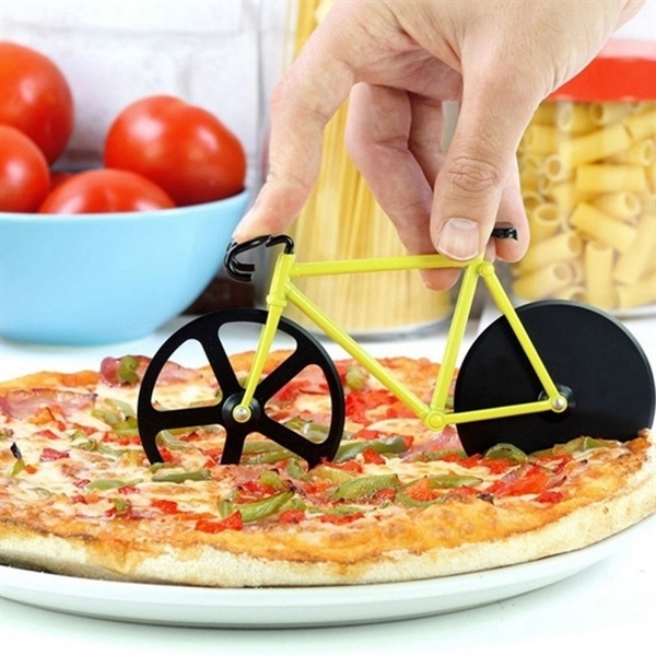 Stainless Steel Bicycle Pizza Cutter - Image 1