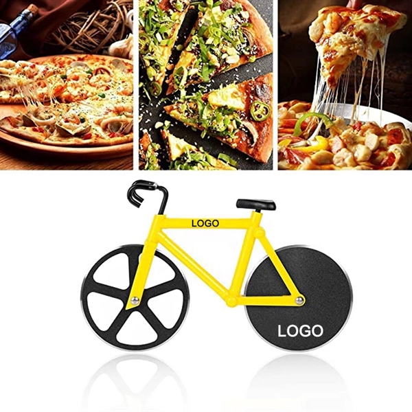 Stainless Steel Bicycle Pizza Cutter - Image 2