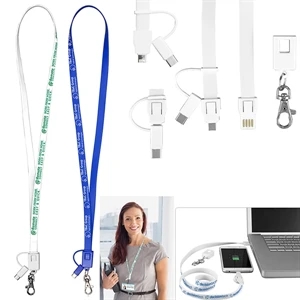 Layton 3-in-1 Lanyard Cell Phone Charging Cable