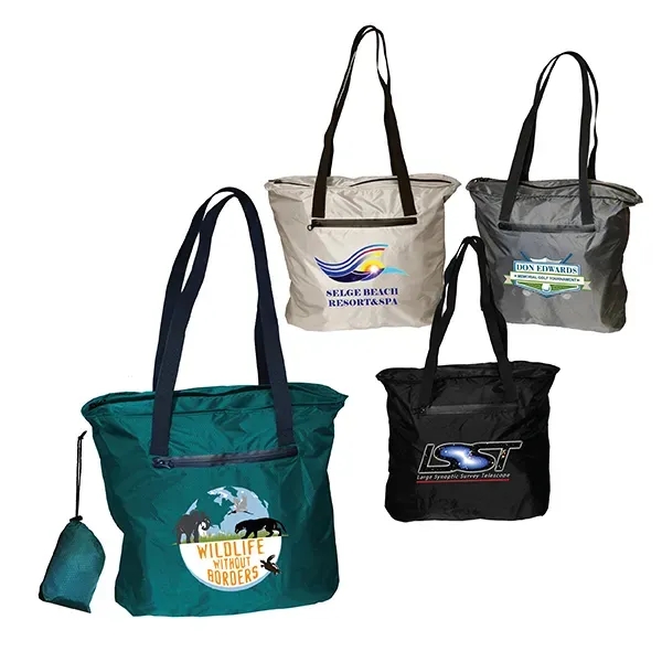 Otaria™ Packable Tote Bag, Full Color Digital - Image 1