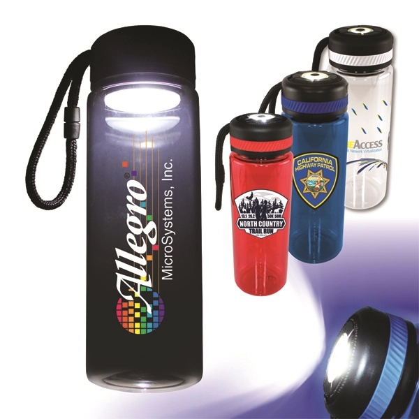 25 oz. Tritan™ Bottle with Flashlight Cap, Full Color Digi - Image 1