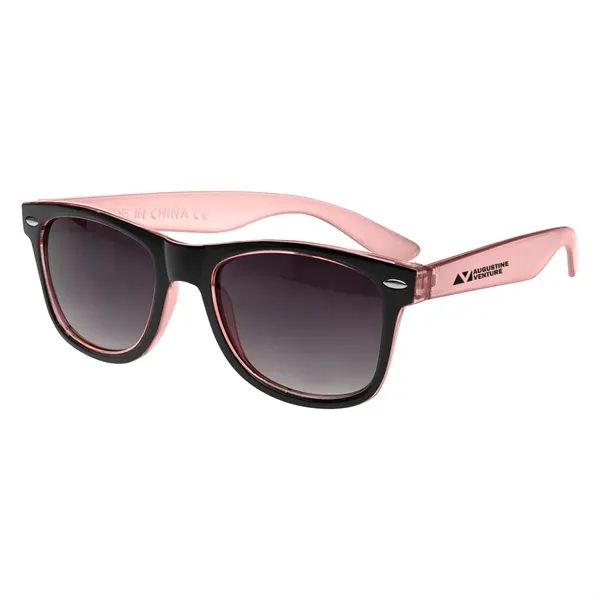 Two-Tone Translucent Malibu Sunglasses - Image 24