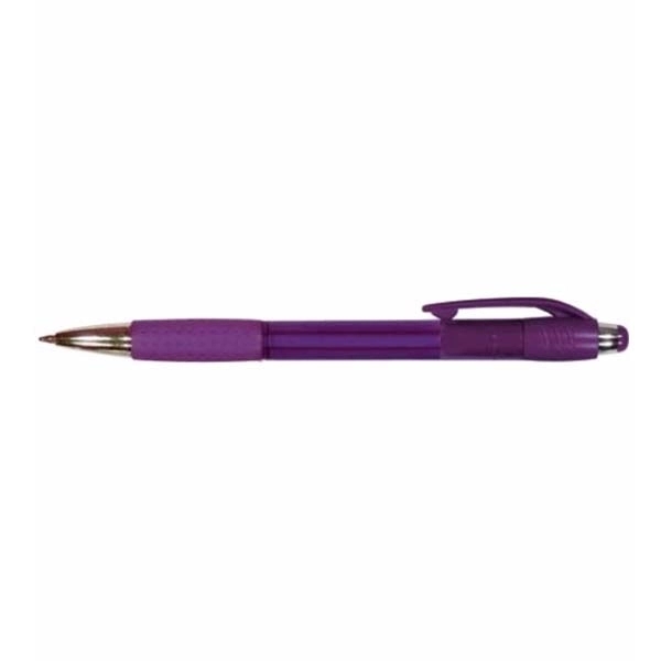 Mardi Gras Grip Pen, Blue Ink - Image 4