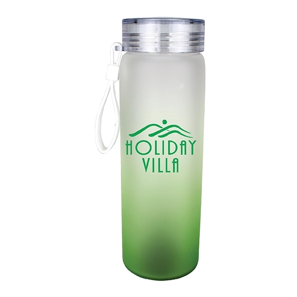20 oz. Halcyon® Frosted Glass Bottle with Screw on Lid - Image 5