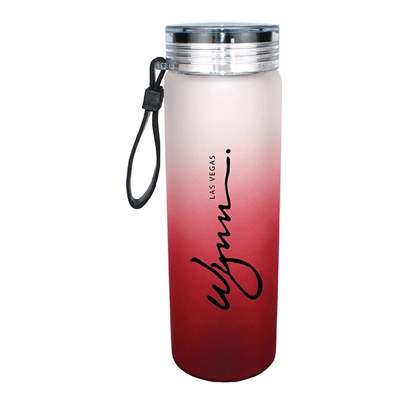 20 oz. Halcyon® Frosted Glass Bottle with Screw on Lid - Image 6