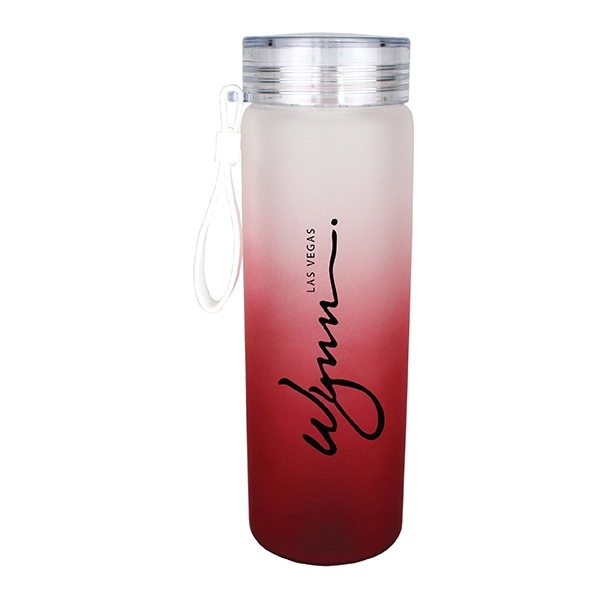 20 oz. Halcyon® Frosted Glass Bottle with Screw on Lid - Image 7