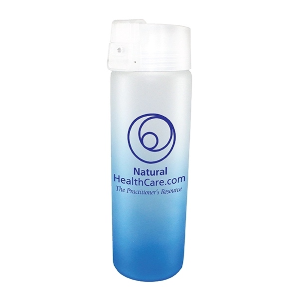20 oz. Halcyon® Frosted Glass Bottle with Flip Top Lid - Image 3