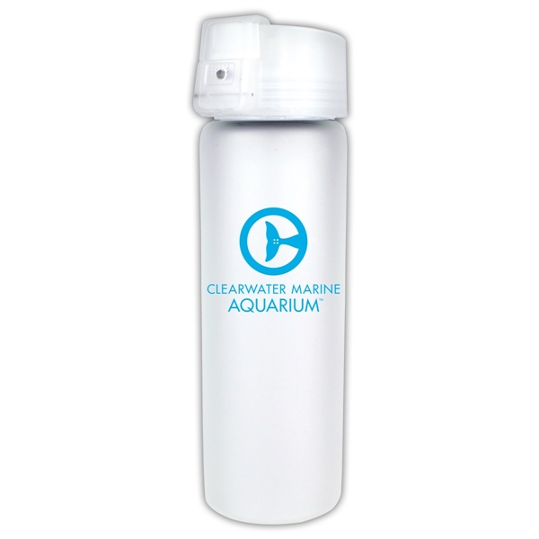 20 oz. Halcyon® Frosted Glass Bottle with Flip Top Lid - Image 10