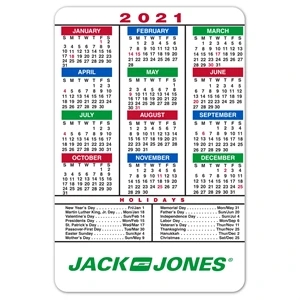 Magnetic Calendar (4"x6") w/Holidays