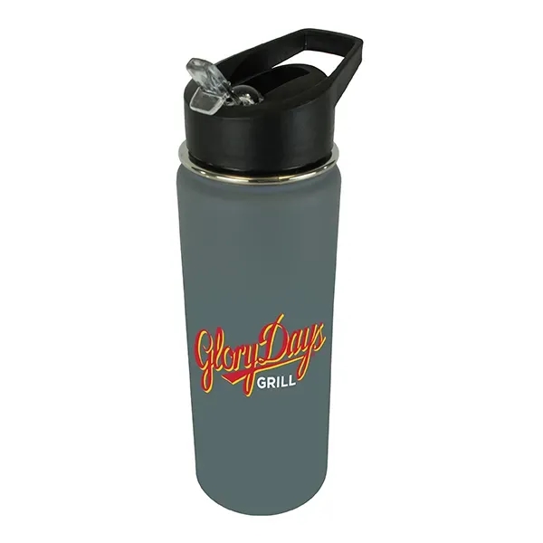 20 oz. Halcyon® Sports Bottle with Flip Straw Lid, Full Col - Image 3