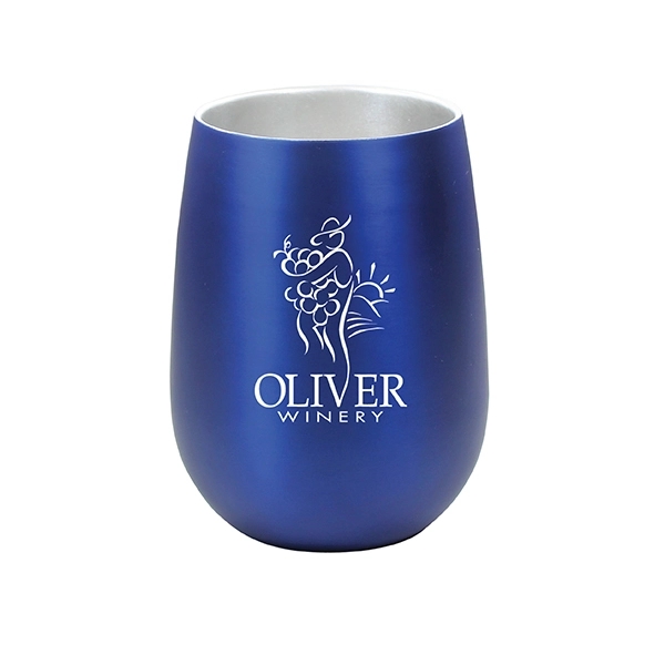 Overseas Direct, 12 oz. Halcyon® Stainless Steel Wine Glass - Image 4