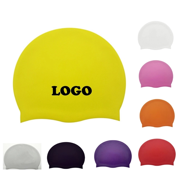 Silicone Waterproof Swimming Caps - Image 1