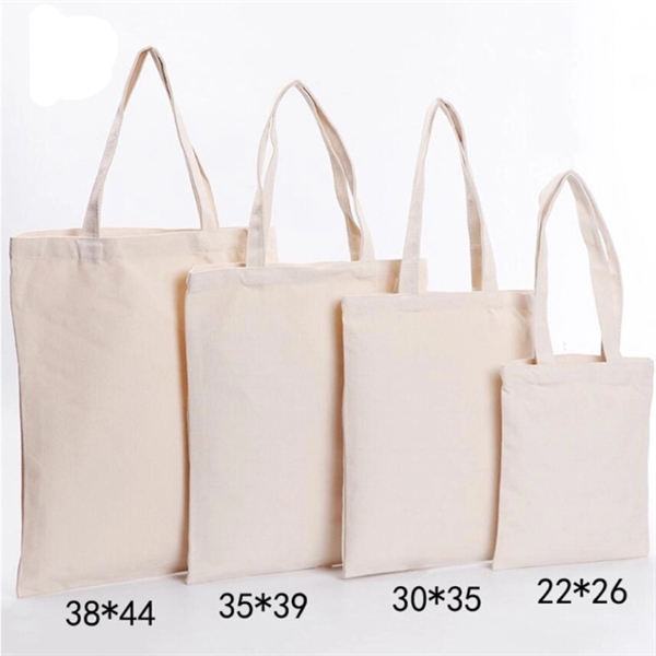 Natural Cotton Canvas Tote Bags Shopping bags - Image 2