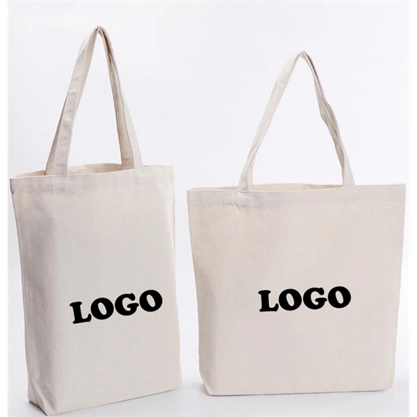 Natural Cotton Canvas Tote Bags Shopping bags - Image 3
