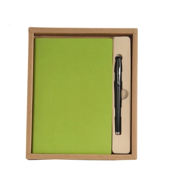 PU Leatherette Notebook Gift Set With Pen - Image 3