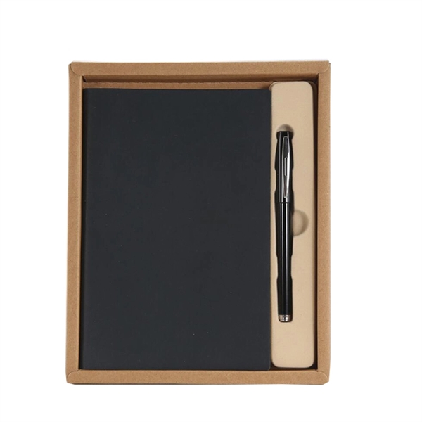 PU Leatherette Notebook Gift Set With Pen - Image 5