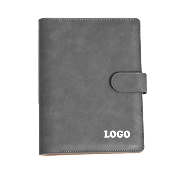 PU Leather loose-leaf Notebook(A5)with card pockets - Image 2